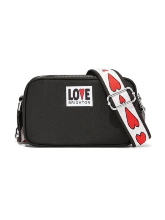 Brighton Handbags - Brighton Black Love Essentials Crossbody Bag